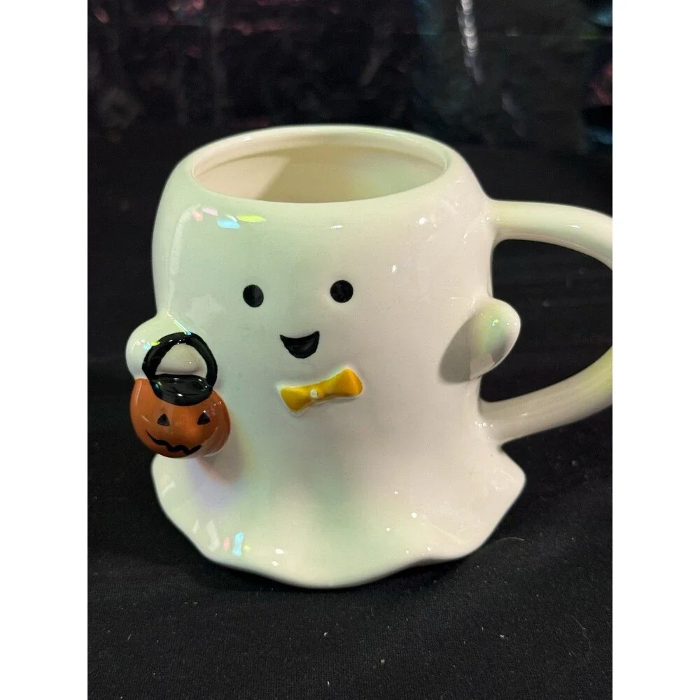 Target 2024 Hyde & Eek 15.2 fl oz Halloween Stoneware Figural Ghost Mug